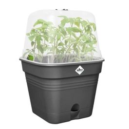 ELHO Green Basics Pot De Cult Car Allin1 30 - Negro - Ø 30 x H 25 cm - cultivo y cosecha - 100% reciclado