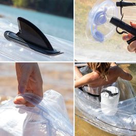 Kayak Hinchable Transparente con Accesorios Paros InnovaGoods 312 cm 2 plazas