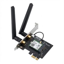 Asus PCE-AXE5400 Adaptador WiFi 6E PCIe Bluetooth 5.2 Tri-Banda (2.4/5/6GHz) 160MHz WPA3 OFDMA MU-MIMO para PC Precio: 55.50000049. SKU: B193QBJ6G3