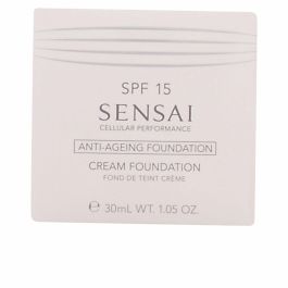 Sensai Base de Maquillaje en Crema #CF22 Beige Natural 30 ml – Antiedad, SPF 15, Unifica el Tono, Disimula Manchas