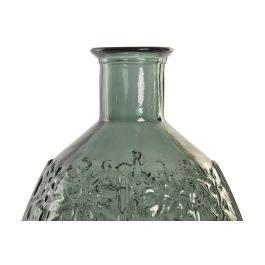 DKD Home Decor Jarron Tropical Verde 29 x 59 x 29 cm Cristal Reciclado