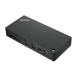 Lenovo ThinkPad Universal USB-C Dock, Estación de Acoplamiento USB 3.2 Gen 1 Type-C, Negro, Puertos HDMI y DisplayPort, Ethernet