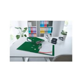 Esselte Archivador de Palanca N 1 DIN A4, Cartón Forrado, Lomo 75 mm, Color Verde