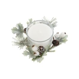 Vela Navidad Moderna DKD Home Decor Blanco 13 x 5.5 x 13 cm Vela Navidad Moderna DKD Home Decor Blanco 13 x 5.5 x 13 cm
