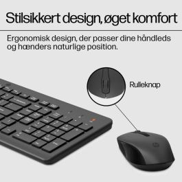 HP Teclado y Ratón Inalámbricos Ergonómicos HP 330 con Teclado Numérico - Diseño Preciso y Cómodo