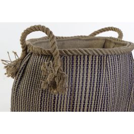 DKD Home Decor Cesta Balines Cestas Decorativas Rojo Azul Fibra 31 x 30 x 31 cm (2 Unidades)