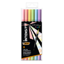 Bic Rotulador Intensity Punta Fina-Pincel Colores Pastel Blíster 6 Ud Precio: 6.50000021. SKU: B1EWNNTYCL