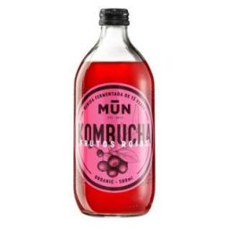 MUN Kombucha Frutos Rojos 500ml - Bebida Fermentada Ecológica, 100% Vegana, Sin Gluten y Sin Pasteurizar Precio: 5.50000055. SKU: B133FRMBR3