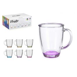 Taza Vidrio Desayuno Color 310 Ml Con Asa Vivalto 12X10CM (24 Unidades) Precio: 30.79000001. SKU: B12MYBTPFN