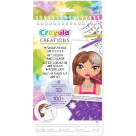 Crayola Álbum de Maquillaje de Estrellas 04-1055 con Pegatinas y Plantillas para Dibujar