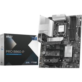 MSI PRO B860-P Placa Base Intel B860 LGA 1851, ATX, Compatible con Intel Core Ultra, DDR5, 256GB, RAID, 5 Gigabit Ethernet, Ref. 911-7E41-002