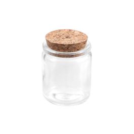 Tarrito de vidrio con tapón de corcho 55 ml - La Mediterranea (36 Unidades) Tarrito de vidrio con tapón de corcho 55 ml - La Mediterranea (36 Unidades)
