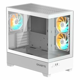 GIGABYTE C201 PANORAMIC ICE Midi Tower Blanca para PC - Radiador 360mm, 3 Ventiladores ARGB, USB 3.0, RGB Fusion