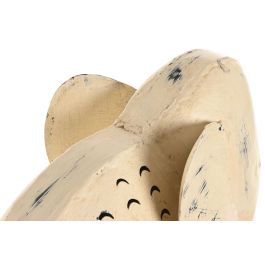 DKD Home Decor Figura Decorativa Elefante Indio de Metal Blanco 18 x 58 x 47 cm (Pack de 2 Unidades)