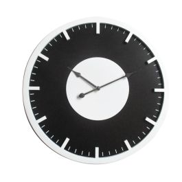 DKD Home Decor Reloj de Pared Vintage Negro Blanco 50 x 50 cm (2 Unidades)