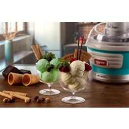 Ariete 643/01 Heladera Eléctrica Party Time Azul 1.5L para Hacer Helados Caseros