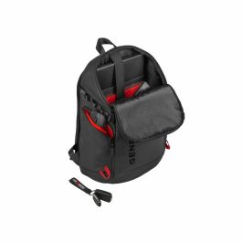 GENESIS Pallad 420 Mochila Gaming para Portátil 15.6" Negro - Protección Acolchada, Impermeable, Resistente a Desgarros
