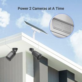 Ezviz EZV1722562713111 Panel Solar 12W con Batería Incorporada, Puerto de Carga Dual, IP65, Bluetooth