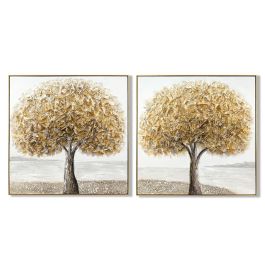 Cuadro Tradicional DKD Home Decor Dorado Gris 4.5 x 102 x 102 cm (2 Unidades) Precio: 121.99000022. SKU: B1JNVFCPLZ