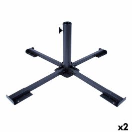 Base para Sombrilla Aktive 86 x 34 x 86 cm Negro Metal (2 Unidades) Precio: 37.50000056. SKU: B1BJ7VEBML