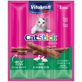 Vitakraft Cat Stick Mini Pato y Conejo, Snacks para Gatos, 20 Paquetes x 3 Unidades Individuales, Snack de Carne Alta Palatabilidad, Grain Free Precio: 33.0451. SKU: B16LMXGRVJ