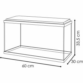 Ciano Acuario 60 Blanco 58 L con Filtro, LED, Calentador y Consumibles
