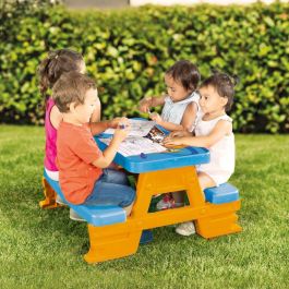 Conjunto de Mesa Infantil y Pongotodo Hot Wheels Azul Naranja Plástico 69 x 42 x 79 cm Conjunto de Mesa Infantil y Pongotodo Hot Wheels Azul Naranja Plástico 69 x 42 x 79 cm