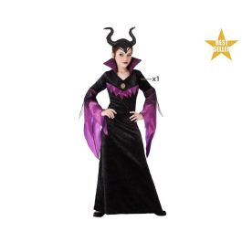 Disfraz de Malvada Niña tipo Madrastra de Blancanieves o Maléfica - Vestido Negro y Morado Infantil Talla 3-4 Años Disfraz de Malvada Niña tipo Madrastra de Blancanieves o Maléfica - Vestido Negro y Morado Infantil Talla 3-4 Años