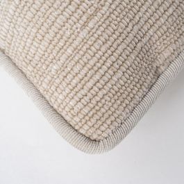 Cojín Beige Poliester 50 X 30 cm