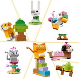 LEGO 11034 Classic Creative Pets, Set de Juguetes de Construcción para Niños con Modelos de Animales: Perro, Gato, Conejo, Hámster y Pájaro