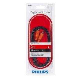 CABLE DE AUDIO COAXIAL NARANJA - 2 METROS