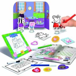 Lisciani Giochi LIS8008324095841 Mochila para Colorear y Escuela de Dibujo Peppa Pig