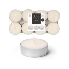 Set 8 Tea Light Maxi 9 Horas Acorde, 23x11.5x2 cm, Blanco (24 Unidades) Precio: 47.49999958. SKU: B1KH5677YB