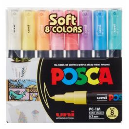 POSCA PC-1MC Marcador UNI PC-1M, Set 8 Colores Pastel, Tinta base agua, Punta redonda 0.7 mm, Secado rápido Precio: 45.50000026. SKU: B1EV8YGGJR