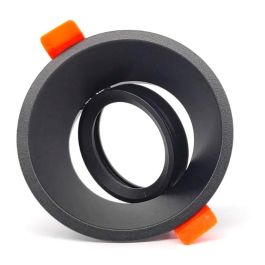 F-Line Aro Halógeno Basculante de Empotrar Redondo Profundo Negro Ø90x42mm para GU10, Corte Ø85mm Aluminio IP20 Precio: 7.49999987. SKU: B16QKHFW5N