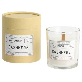 Home Deco Factory Vela Cera 120G Apothicaire Vaso Cristal Mecha Madera Aromas Variados