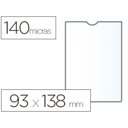 Esselte Funda Portadocumentos Plástico Transparente Cristal 93x138 mm 140 micras Precio: 21.78999944. SKU: B14PMK865A
