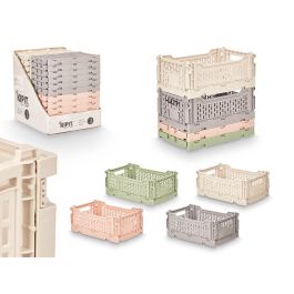 Caja Plegable Multiuso Kipit 4L, 26.6x17x3 cm, Colores Surtidos (24 Unidades)