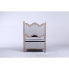 Sillón DKD Home Decor 66 x 70 x 88 cm 70 x 73 x 88 cm Abeto Marrón claro Gris claro