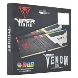 Patriot PVVR532G720C34K Viper Venom RGB DDR5 32GB (2x16GB) 7400MHz Dual-Kit Intel XMP DIMM Gaming Negro