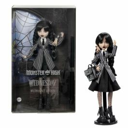 Monster High Muñeca Miércoles Addams en Uniforme con Cosa HXJ04 Precio: 61.49999966. SKU: B15JARL3BZ