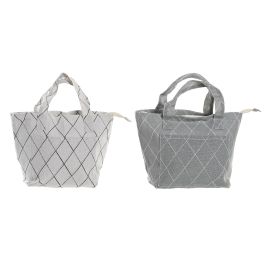 DKD Home Decor Bolsa Térmica Básicos Poliéster Gris Blanco Colección Japan Stripes 14 x 20 x 35 cm (12 Unidades) Precio: 40.64148. SKU: B187T2R5L4