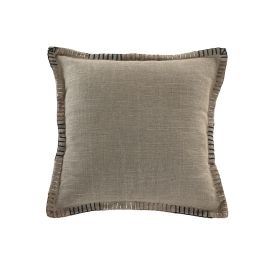 DKD Home Decor Cojín Tradicional de Lino Natural 45 x 45 cm (2 Unidades)