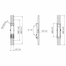 Vogels Pfs 3304 Interface Display Strips 450Mm Black Vogels Pfs 3304 Interface Display Strips 450Mm Black