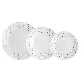 Arcopal Vajilla Opal Alissa 18 Piezas - 6 Personas Vidrio Templado Multicolor Apto Microondas