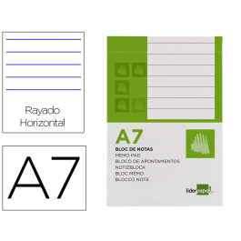 Liderpapel Bloc de notas A7 horizontal 80 hojas 60g/m2 perforado Precio: 6.50000021. SKU: B146M88P5Q