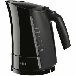 Braun WK300 Hervidor de Agua Negro de 2200W y 1.7L, Calentamiento Ultrarrápido 45s, Filtro Antical Extraíble y Base 360° Braun WK300 Hervidor de Agua Negro de 2200W y 1.7L, Calentamiento Ultrarrápido 45s, Filtro Antical Extraíble y Base 360°