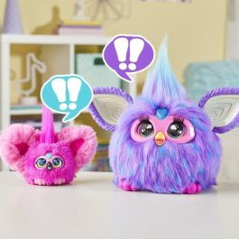 HASBRO Mini Furby Flo-Flo Furblet. Juguete Electrónico con más de 45 Melodías K-Pop, sonidos Furbish y Clip para Mochila. Edad +6 años