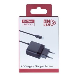 Onlan 3015220019357 Cargador para Nintendo Switch 2, Negro