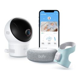 Eufy Smart Sock S340 T8430 - Monitor de sueño infantil con cámara 1440p, sensor de frecuencia cardíaca y oxígeno en sangre, 24h batería, blanco Precio: 340.3972. SKU: B18NTXLNAZ